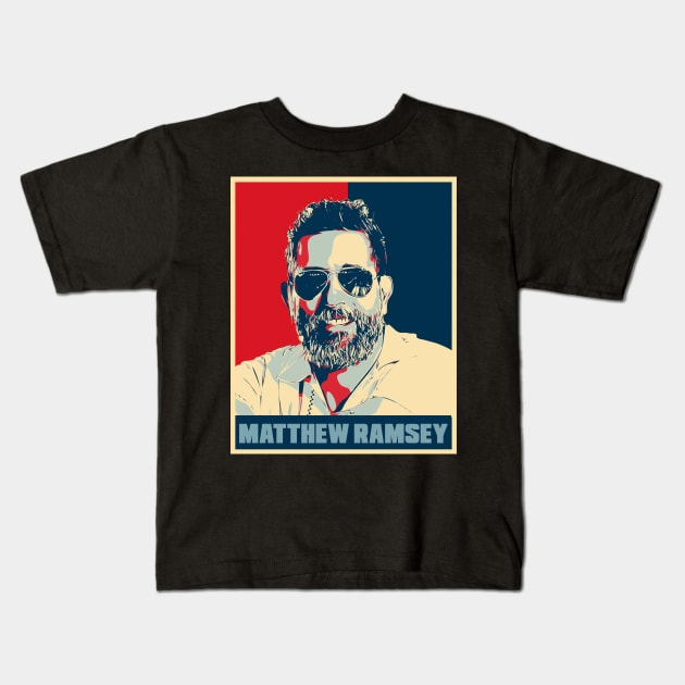 Matthew Ramsey Hope Pop Art Kids T-Shirt by Odd Even